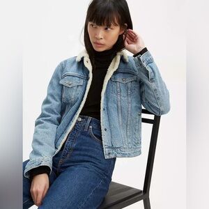 Brand New with Tag Levi’s Original Denim Sherpa Jacket